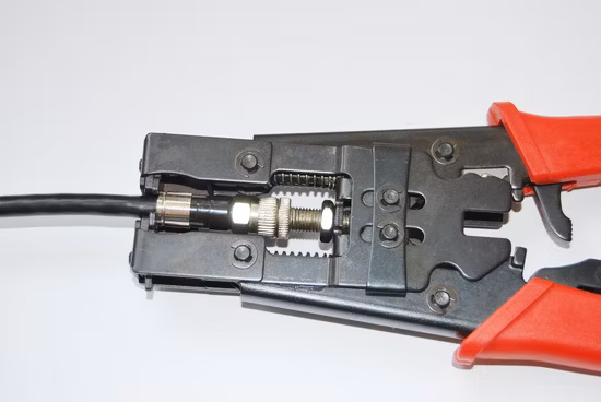 Conector RF de compresión RG6 para cable coaxial